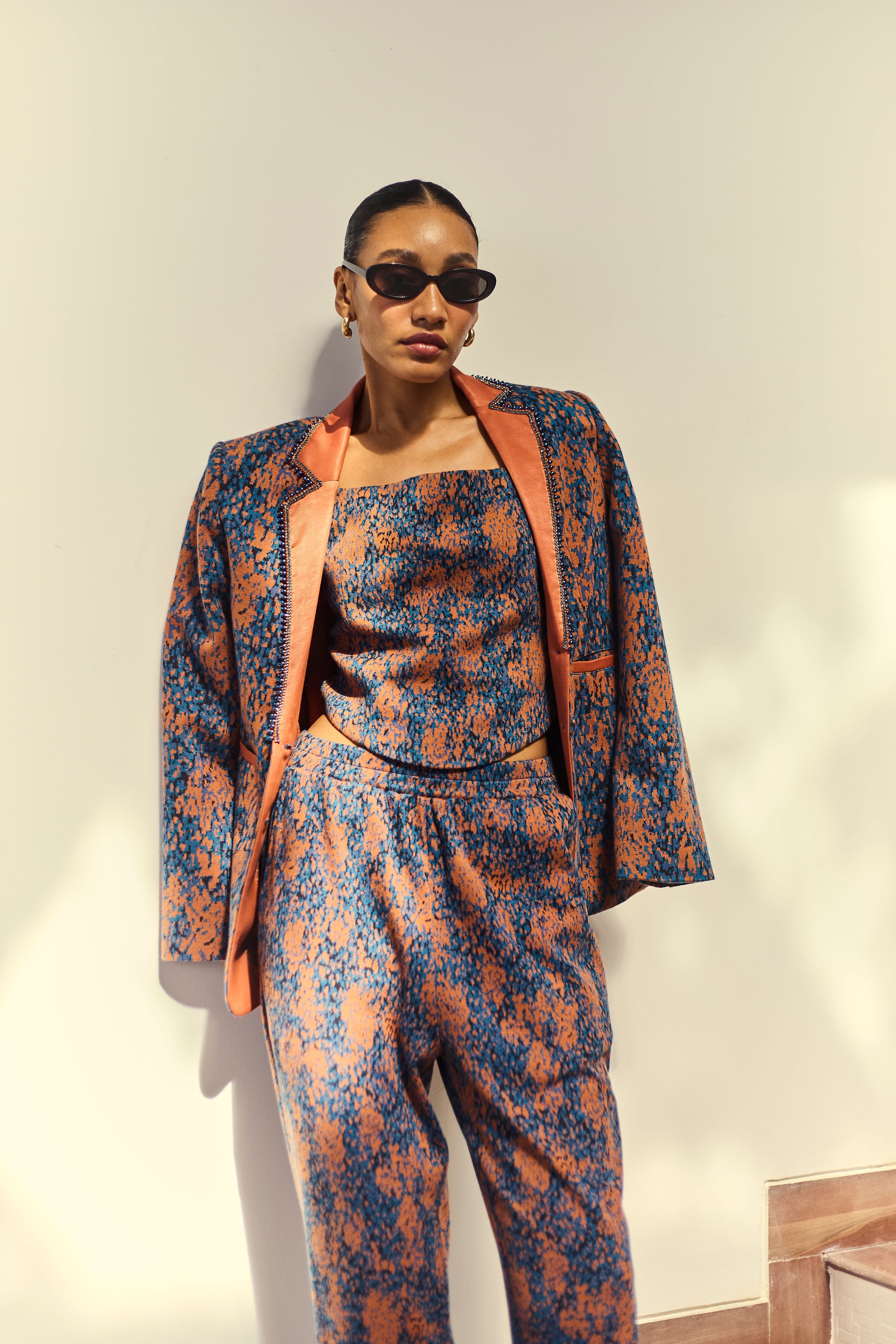 Zoila Rust Blazer